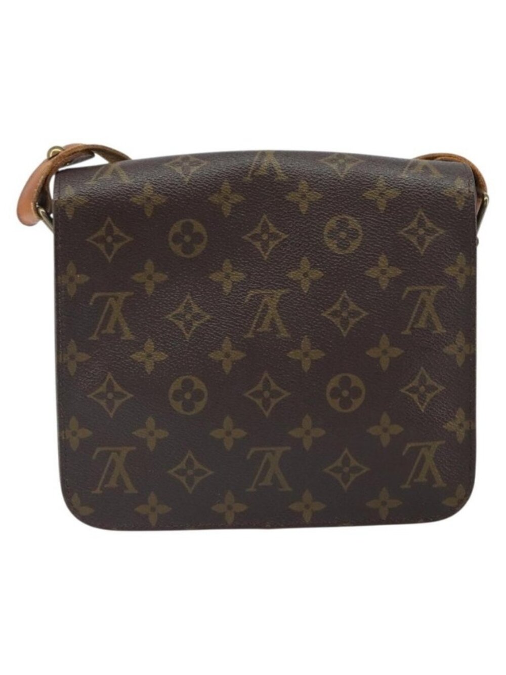 Authentic LOUIS VUITTON Monogram Cartouchiere MM Shoulder Bag M51253 LV - Picture 9 of 16